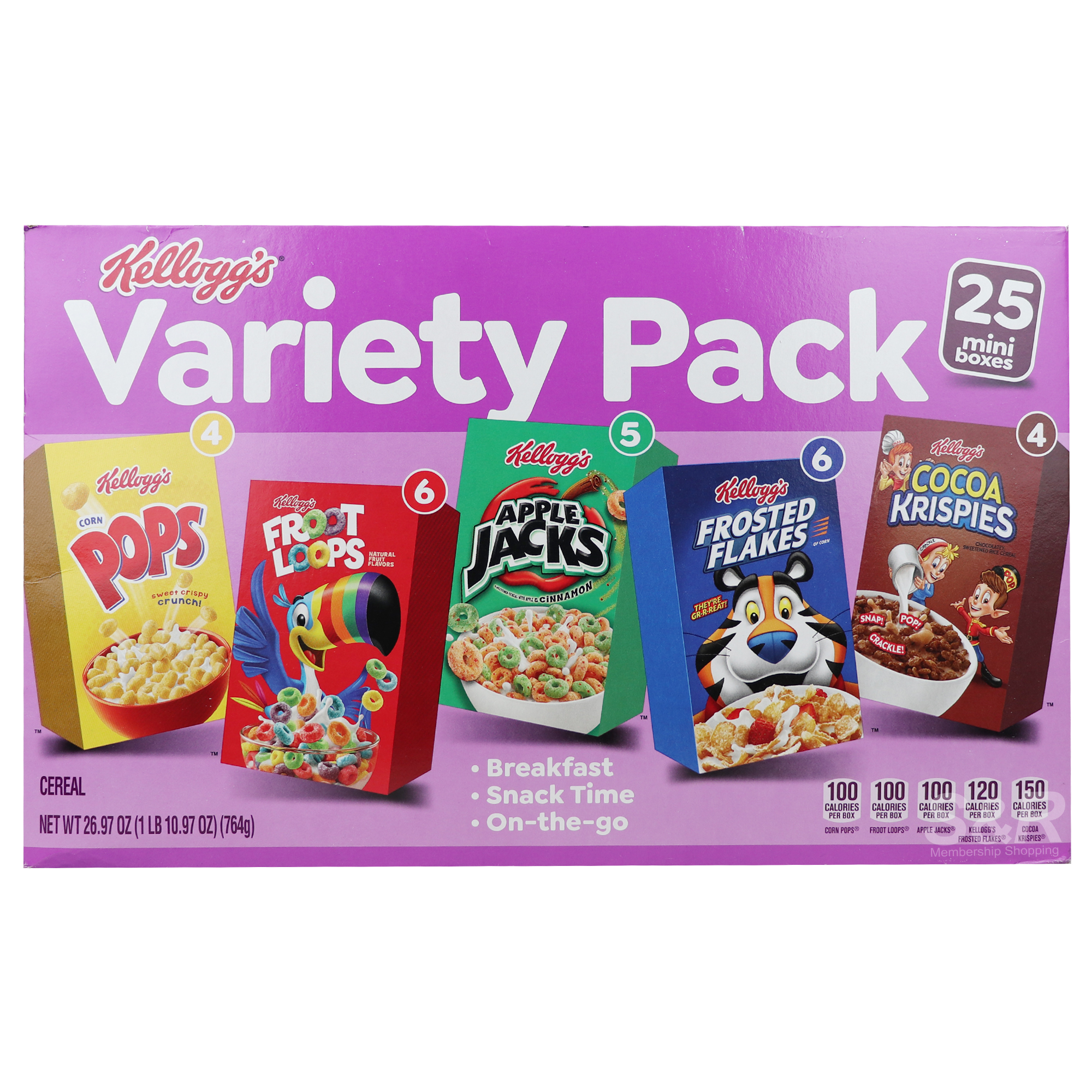 Kellogg's Variety Pack Cereal 25pcs Kellogg's Variety Pack Cereal 25pcs